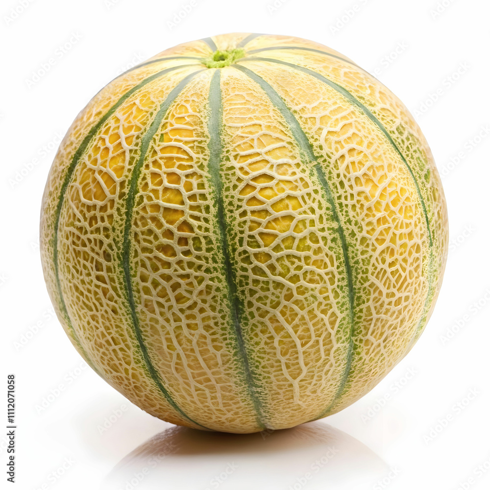 melon on white background
