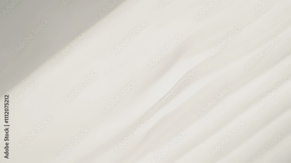 Close-up of rippled white silk fabric Close-up of rippled white silk fabric