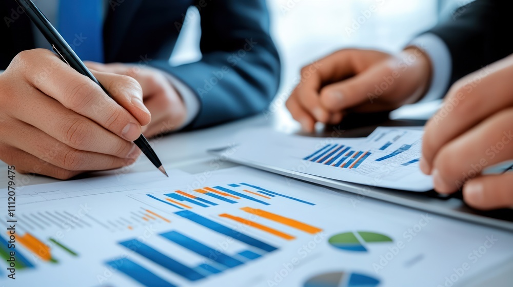business person analyzing figures business person analyzing figures