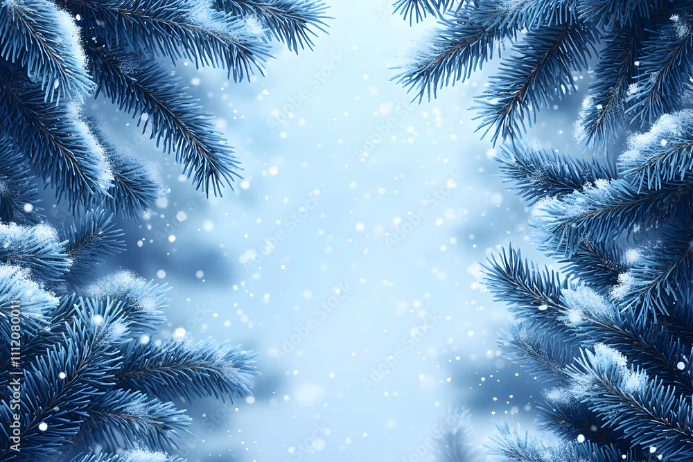 Winter Wonderland Snowy Branches Illustration Winter Wonderland Snowy Branches Illustration