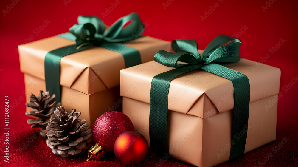 Holiday Gift Boxes Illustration Holiday Gift Boxes Illustration