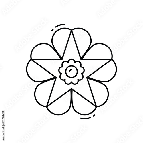 Morning glory vector icon