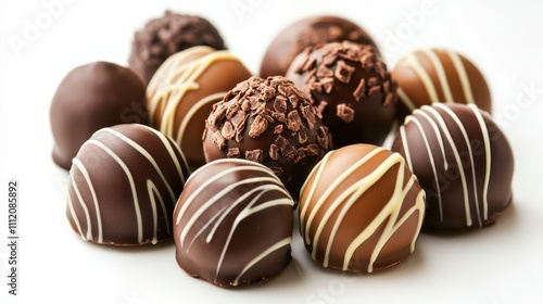 Chocolate truffles, concept of delicious sweet food