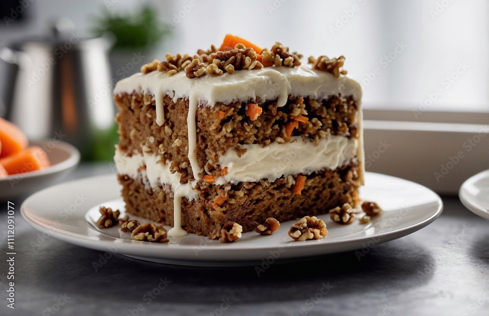 Carrot cake with cream cheese frosting Carrot cake with cream cheese frosting