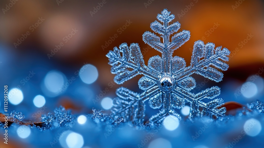 Sparkling Ice Snowflake Winter Holiday Background Sparkling Ice Snowflake Winter Holiday Background