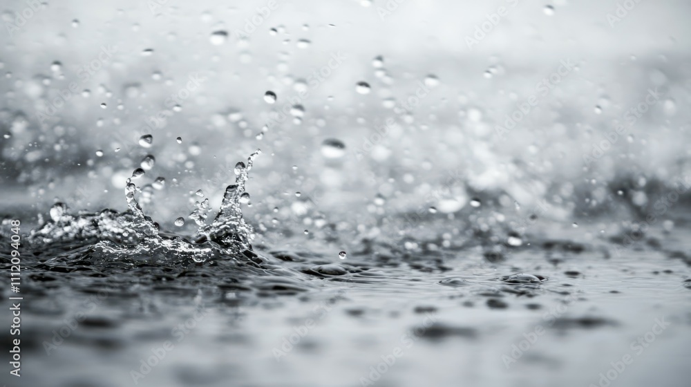 Full frame of raindrops falling on a white background Full frame of raindrops falling on a white background