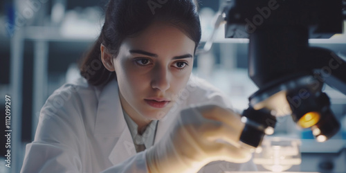 scientists working in the laboratory Generative AI