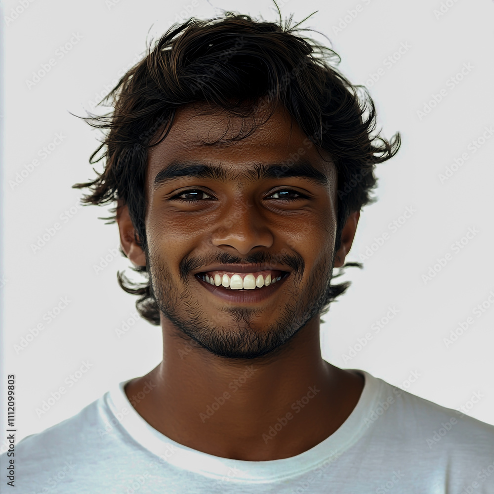 Portrait of a smiling young Indian man with a joyful expression Portrait of a smiling young Indian man with a joyful expression