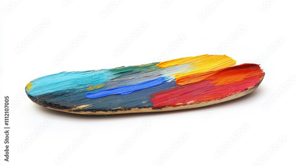 Palette of colors brush isolated on white background Palette of colors brush isolated on white background