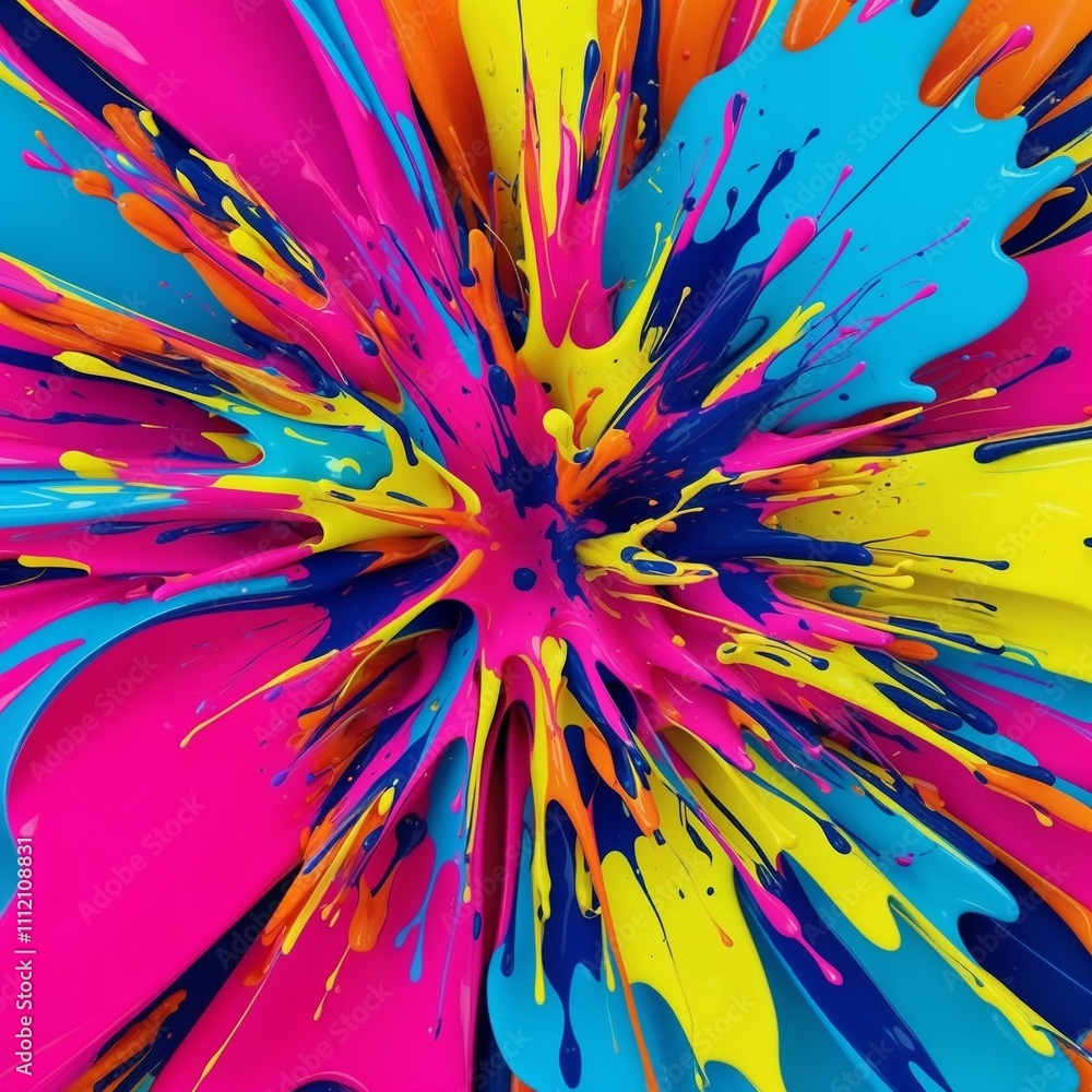 Vibrant Neon Color Splash Vibrant Neon Color Splash