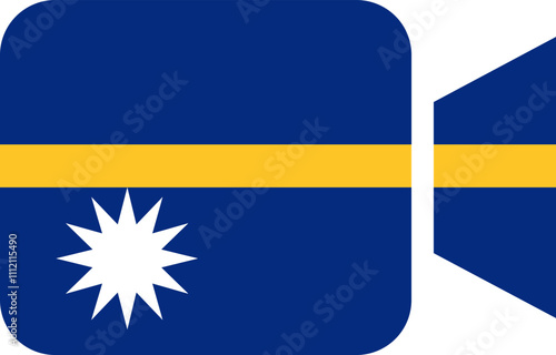 Nauru flag on Video Call photo