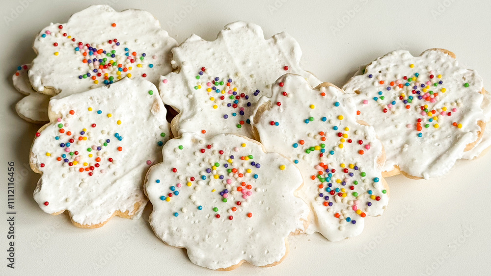 Delicious homemade Christmas cookies on the table. Delicious homemade Christmas cookies on the table.