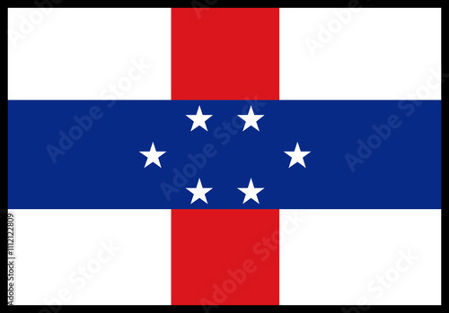 Netherlands Antilles Flag rectangle Icon