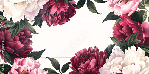Abstract Botanical Florals  background pattern Generative AI