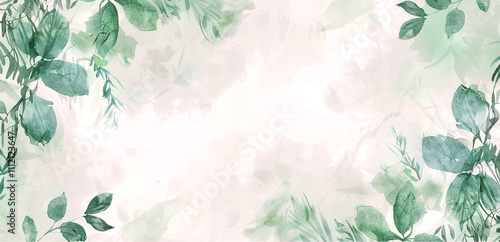 Abstract Botanical Florals  background pattern Generative AI