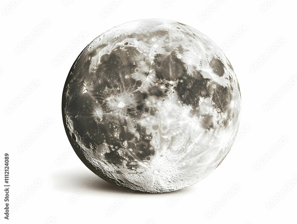 3D Moon Render: Lunar Surface Detail 3D Moon Render: Lunar Surface Detail