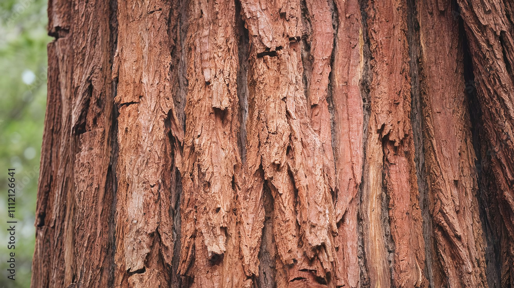 Close-up of Redwood tree bark showcasing its rough texture and rich reddish-brown tones, perfect for natural backgrounds, textures, and organic design projects. Close-up of Redwood tree bark showcasing its rough texture and rich reddish-brown tones, perfect for natural backgrounds, textures, and organic design projects.