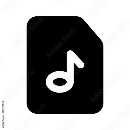 mp3 glyph icon