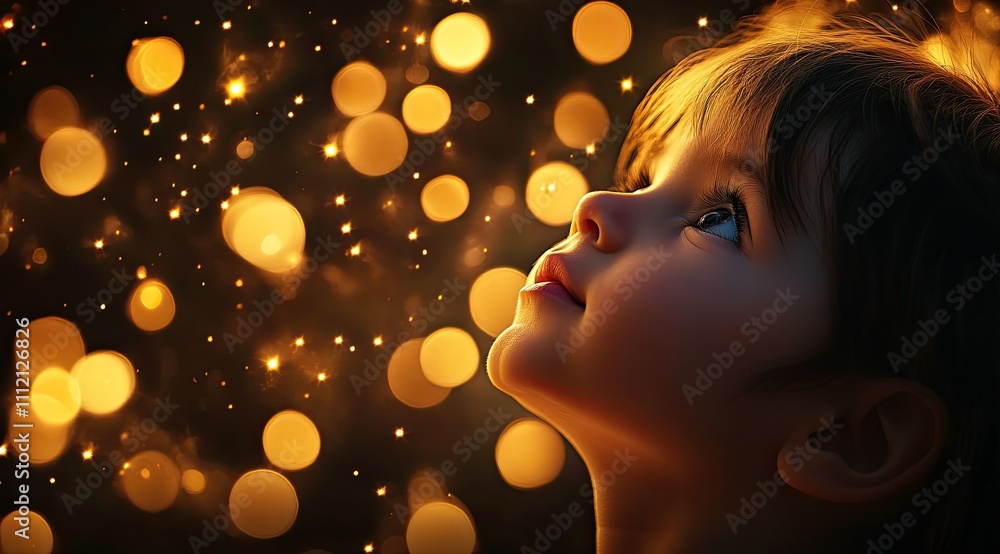 Starlit Dreams: Enchanting Portrait of a Child Amid Golden Christmas Lights
Starlit Dreams: Enchanting Portrait of a Child Amid Golden Christmas Lights