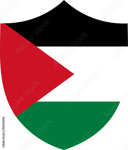 Free Download Shield Icon of Palestine Flag - GFXLoad