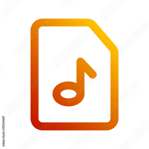 mp3 gradient icon