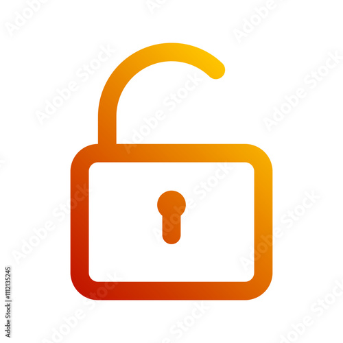 unlock gradient icon