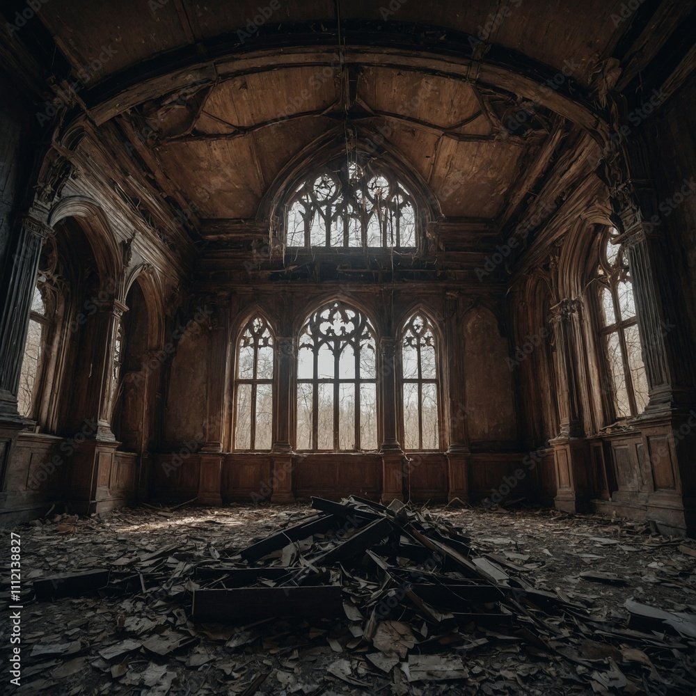 Obraz premium Abandoned Gothic Mansion