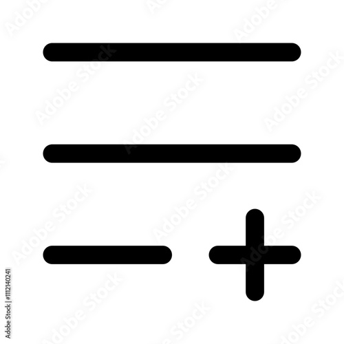 add to playlist line icon