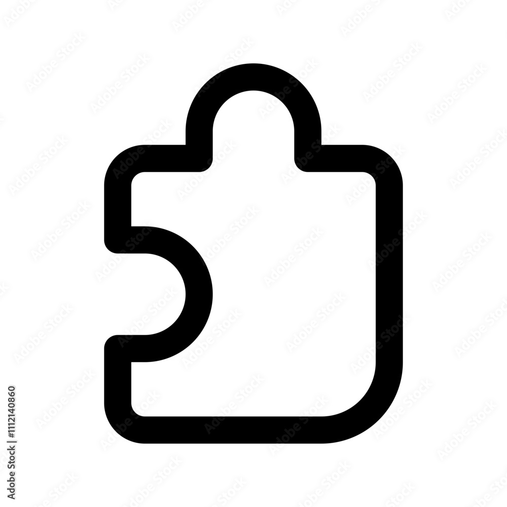 puzzle line icon puzzle line icon