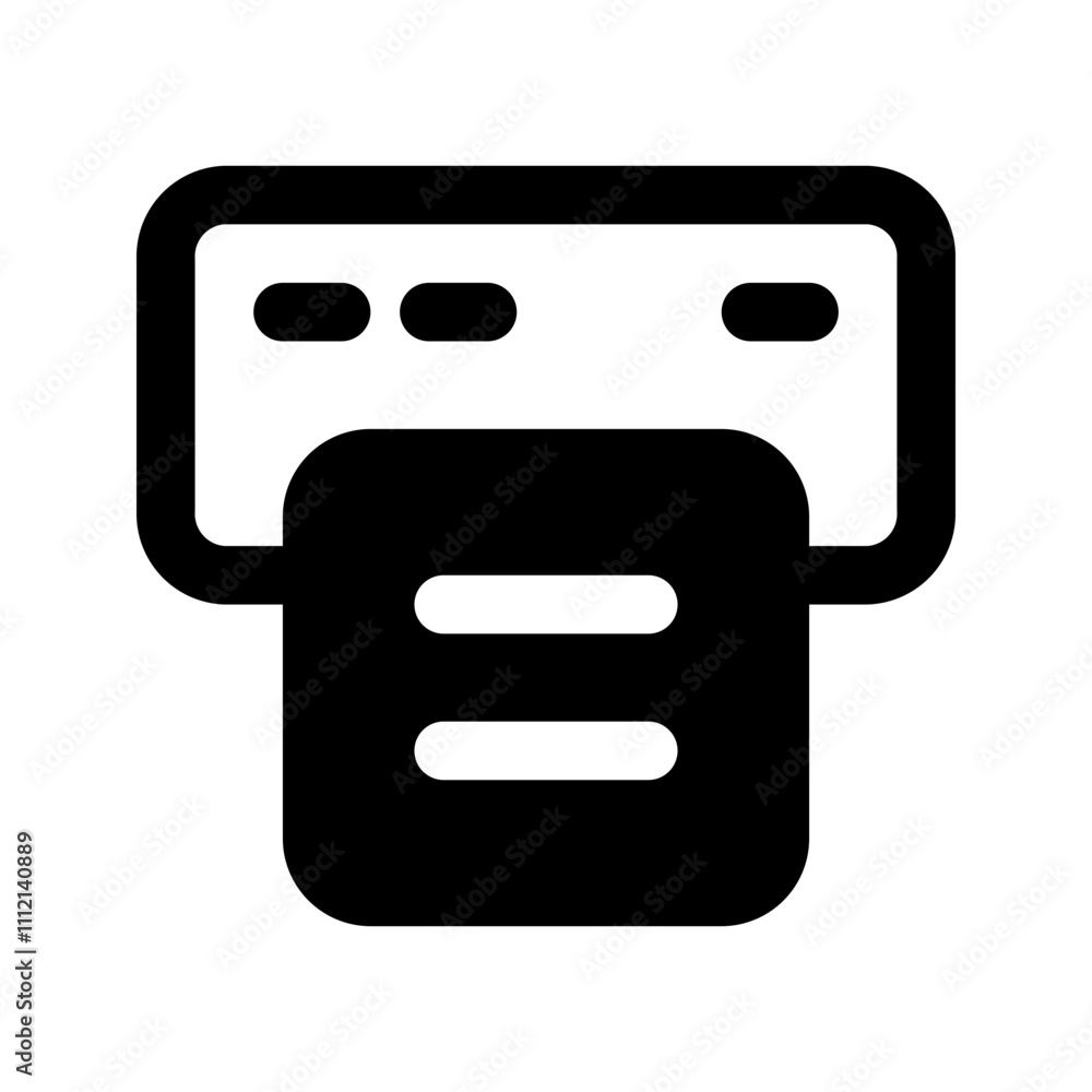 printer line icon printer line icon