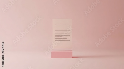 Voting Ballot Card Mockup