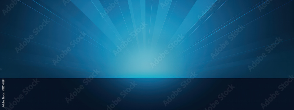 illustration blue light shining up from middle center platform spotlight beam line laser straight glowing on dark background illustration blue light shining up from middle center platform spotlight beam line laser straight glowing on dark background