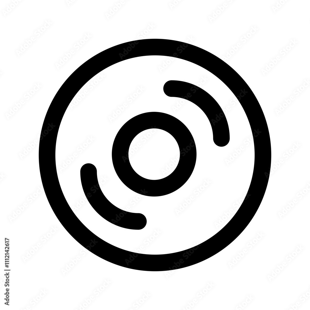 compact disc line icon compact disc line icon