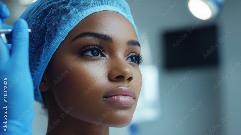 Man before Plastic surgery, beauty concept, Surgeon or beautician touching patient's faceh. Banner background before rhinoplasty, medical assistance, health Man before Plastic surgery, beauty concept, Surgeon or beautician touching patient's faceh. Banner background before rhinoplasty, medical assistance, health