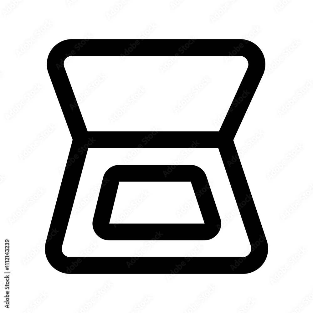 scanner line icon scanner line icon