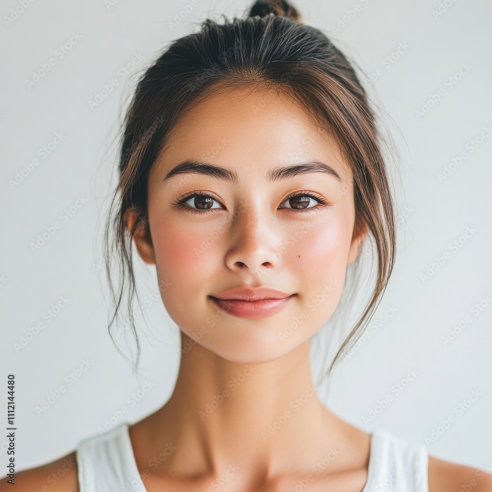 Beautiful Asian woman with clean radiant skin Beautiful Asian woman with clean radiant skin