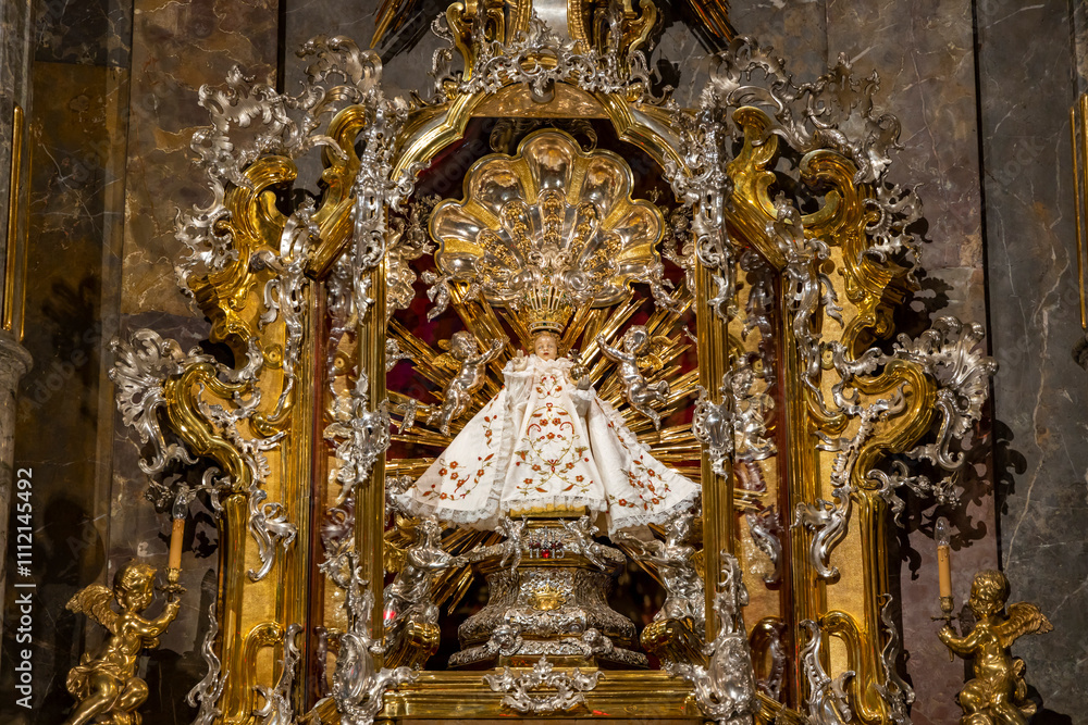 Fototapeta premium The Infant Jesus of Prague in Church of Our Lady Victorious, Prague, Czech Republic