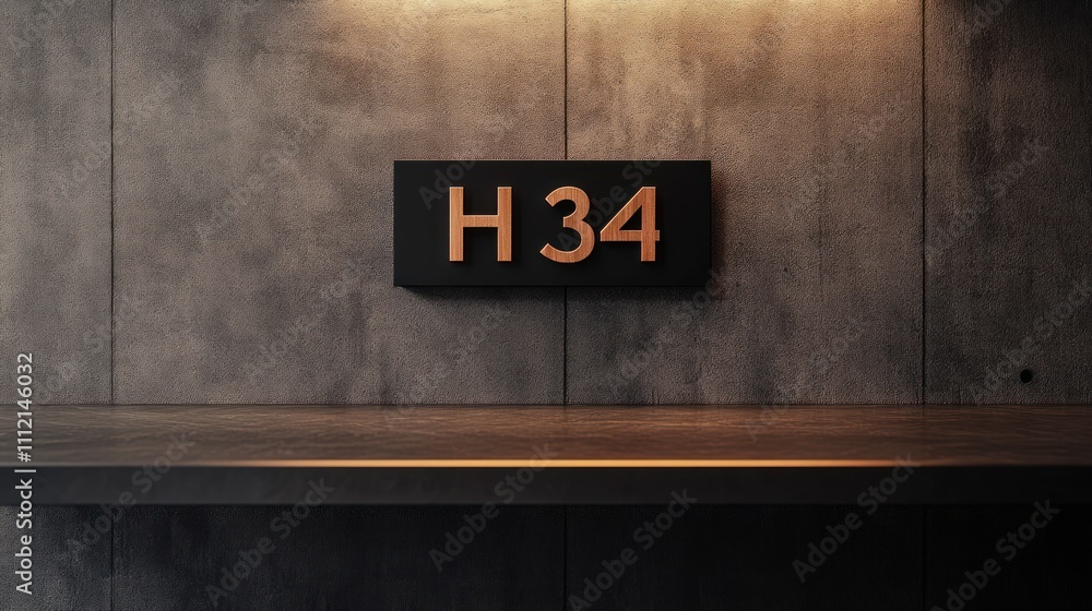 Sleek 'H34' logo, balanced and minimalist, professional appeal Sleek 'H34' logo, balanced and minimalist, professional appeal