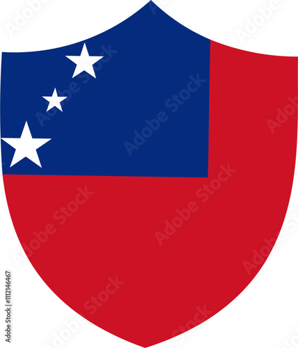 Shield Icon of Samoa Flag Free Download Shield Icon of Samoa Flag - GFXLoad