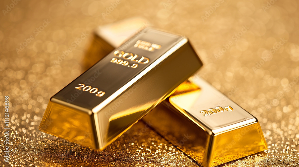 gold bars close up gold bars close up