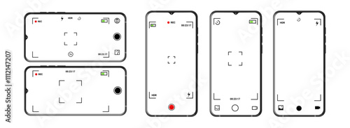 Smart photo and video interface with digital zoom and timer, designed for mobile devices, featuring customizable controls for better photography.