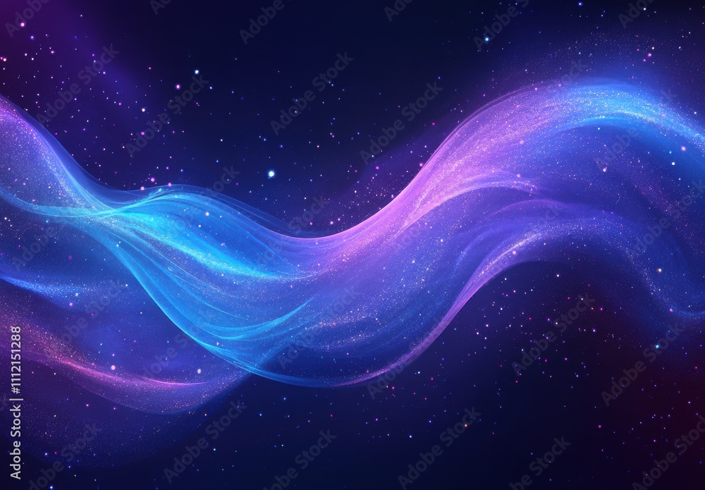 Ethereal Wave of Colorful Light Flowing Through a Starry Night Sky Creating a Magical and Dreamlike Atmosphere in Deep Space Ethereal Wave of Colorful Light Flowing Through a Starry Night Sky Creating a Magical and Dreamlike Atmosphere in Deep Space