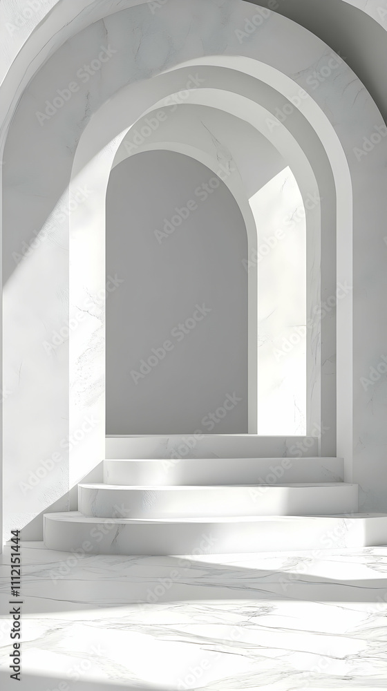 White Marble Archway 3D Render White Marble Archway 3D Render