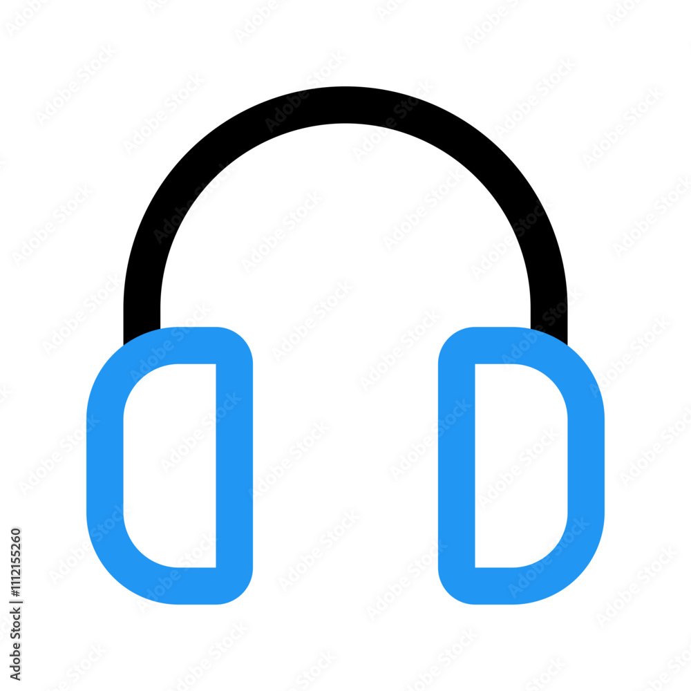 headphone line color icon headphone line color icon