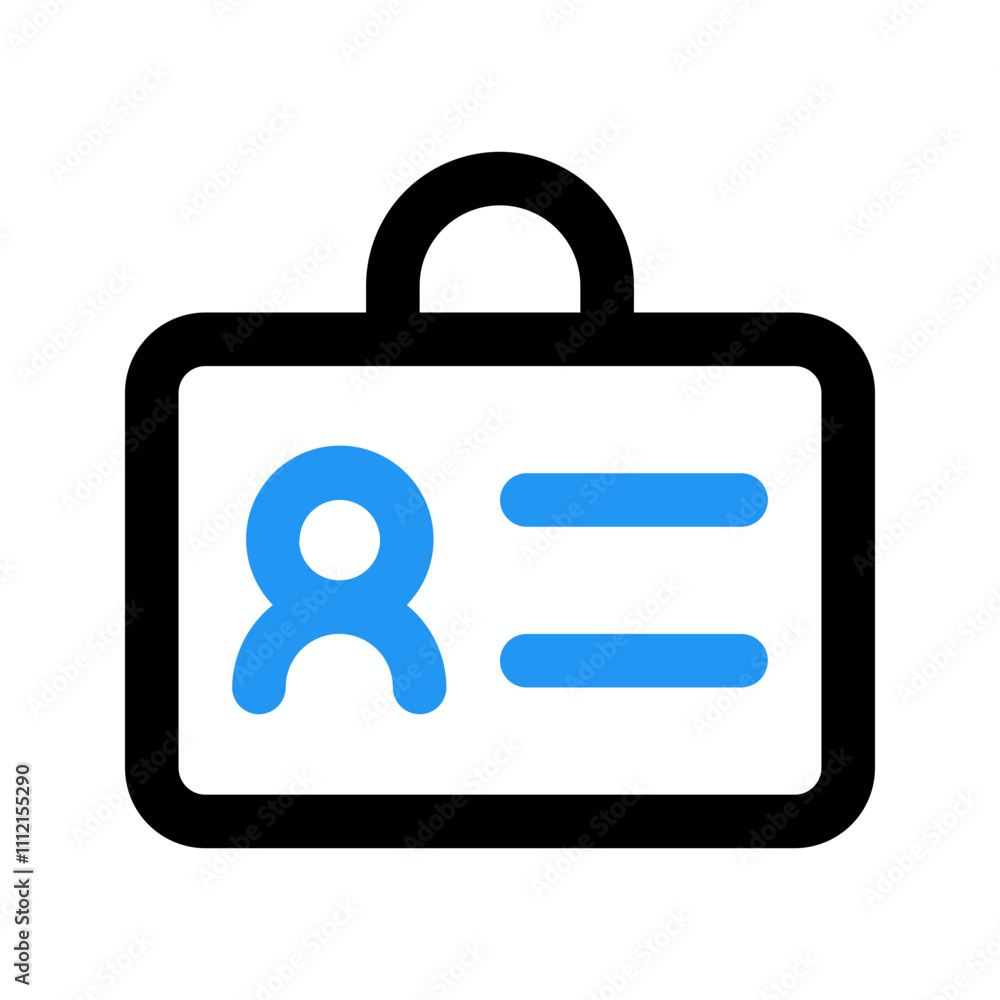 id card line color icon id card line color icon
