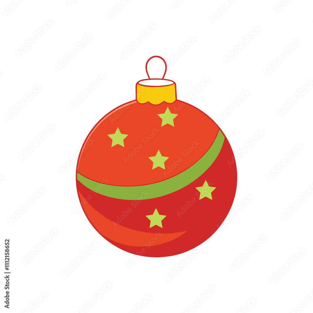 Elegant Christmas Ball Vector Design - Festive Holiday Decoration Elegant Christmas Ball Vector Design - Festive Holiday Decoration