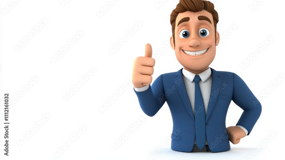 Confident Businessman Gives Enthusiastic Thumbs Up Gesture in Formal Attire Expressing Positivity and Success Confident Businessman Gives Enthusiastic Thumbs Up Gesture in Formal Attire Expressing Positivity and Success