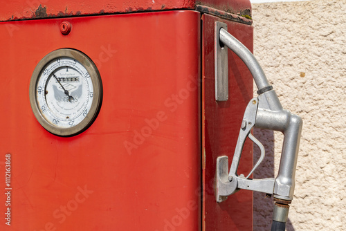 Old gas station, Marnay, Haute-Saone, France photo