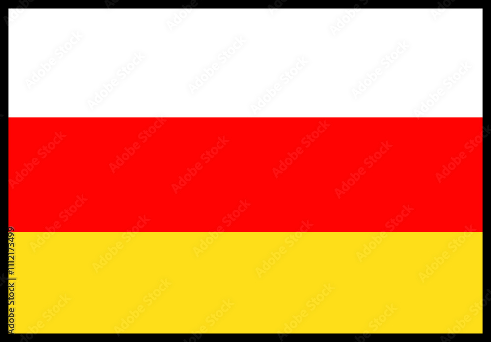 South Ossetia Flag rectangle Icon South Ossetia Flag rectangle Icon