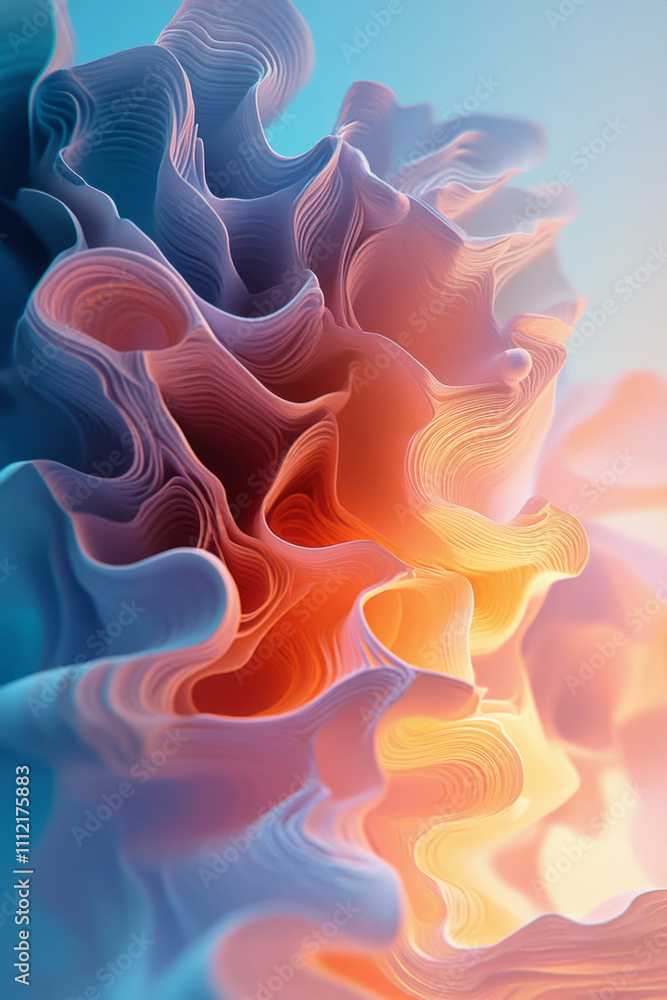 Obraz premium a close up of a flower with a blue background